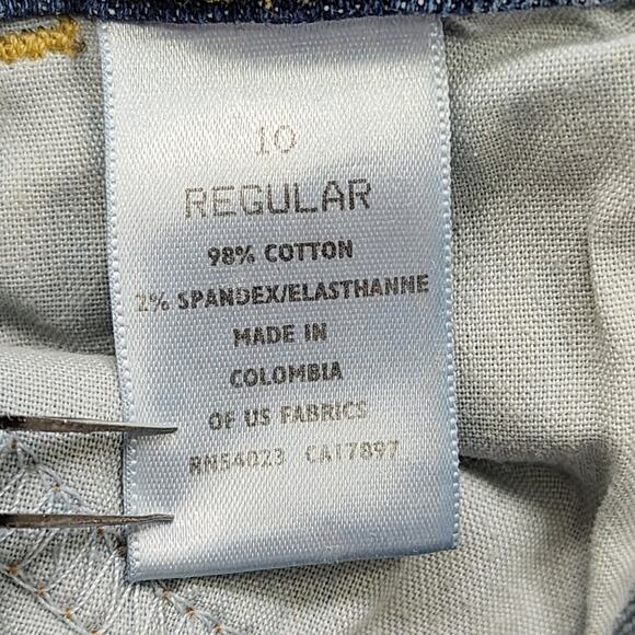 Old Navy Jeans Womens 10 Blue The Flirt Mid Rise Boot Cut Stretch Casual Y2K - Picture 6 of 13